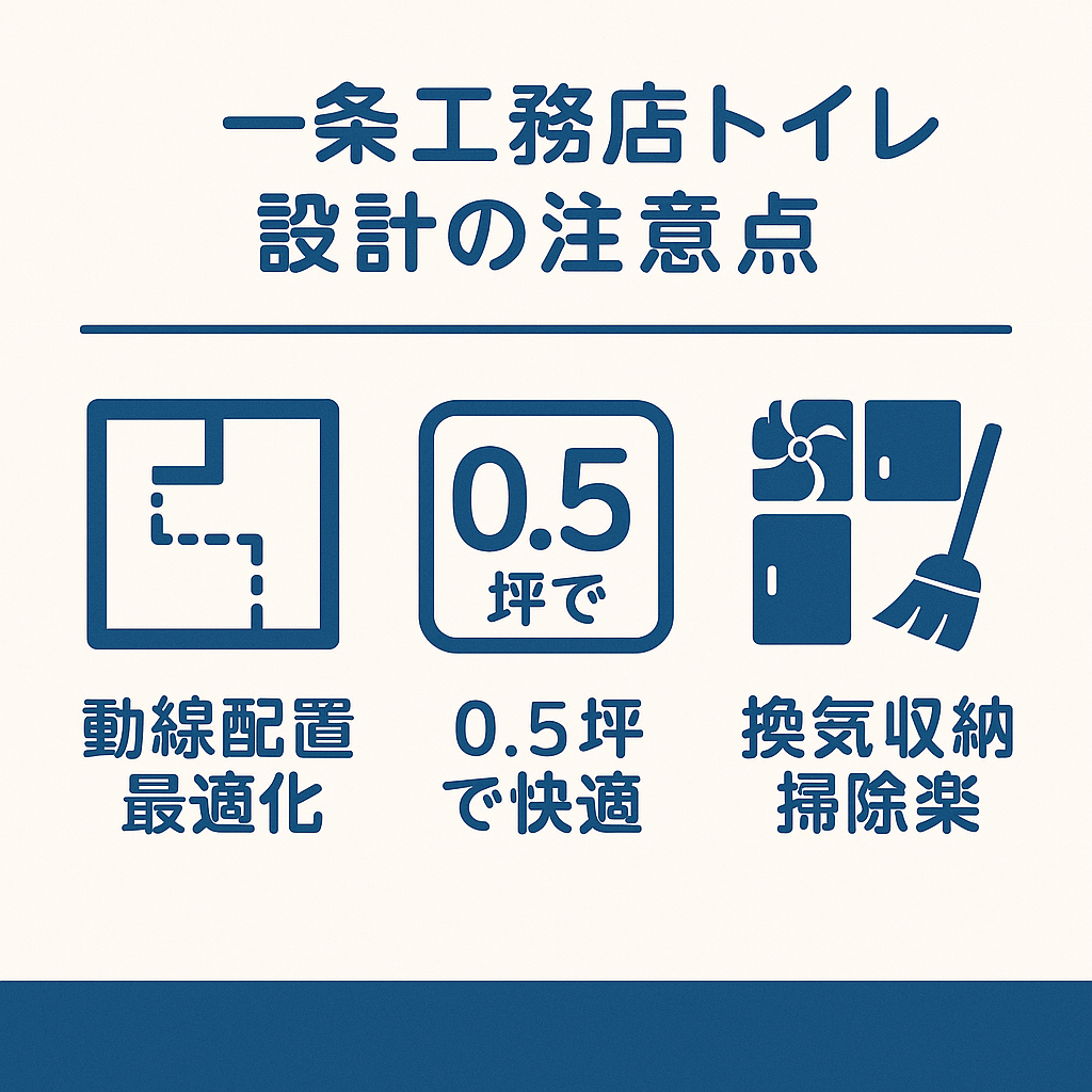 一条工務店のトイレ設計の注意点
